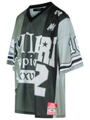 Amiri 'Spliced' Green Polyester T Shirt