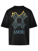 Amiri 'Quad Ma' Black Cotton T Shirt