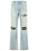 Amiri 'Flare' Light Blue Cotton Jeans