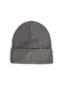 Moncler 'Tricot' Grey Cotton Beanie