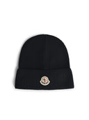 Bonnet Moncler 'Tricot' en coton noir