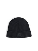 Moncler sort bomuldsbeanie