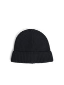 Moncler sort bomuldsbeanie
