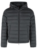 Moncler 'Vermeille' kort huva dunjacka i svart polyester