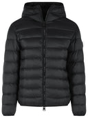 Moncler kort 'Alrai' hættejakke i sort polyamid