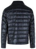 Moncler 'Mourillon' Navy Blue Polyamide Padded Shirt Jacket