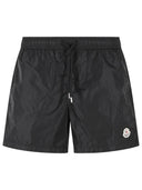 Moncler Black Nylon Swimsuit