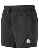 Moncler Black Nylon Swimsuit