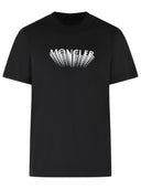 Moncler Black Cotton T Shirt
