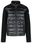 Moncler gewatteerd wollen vest met zwarte ritssluiting