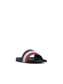 Moncler 'Basile' Black Rubber Slides