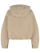 Moncler 'Eucalyptus' beige polyestermix jack