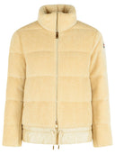 Moncler Chaqueta Corta De Polar Efecto Teddy 'Cedre' Blanco Marfil