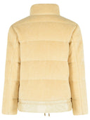 Moncler Chaqueta Corta De Polar Efecto Teddy 'Cedre' Blanco Marfil