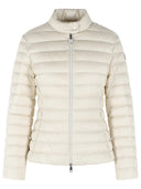 Moncler 'Igelle' kort elfenben hvid polyamid dunjakke
