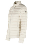 Moncler 'Igelle' kort elfenben hvid polyamid dunjakke