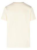Moncler T-shirt i elfenben i bomuld
