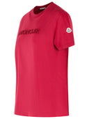 Moncler Cherry Pink T-shirt i bomuld