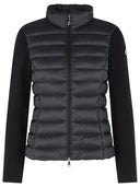 Moncler Padded Virgin Wool Cardigan With Black Zip