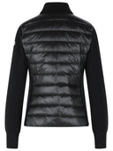 Moncler Polstret Virgin Wool Cardigan med sort lynlås