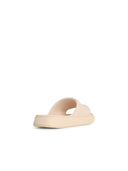 Moncler 'Moncler Altive' Ivory White Rubber Slides