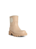 Moncler 'Kickstream' Stivali da pioggia in PVC beige sabbia