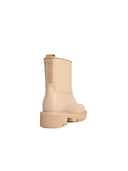 Moncler 'Kickstream' Stivali da pioggia in PVC beige sabbia
