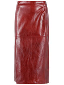 Gonna dritta Sportmax 'Virgola' bordeaux