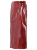 Gonna dritta Sportmax 'Virgola' bordeaux