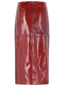 Gonna dritta Sportmax 'Virgola' bordeaux