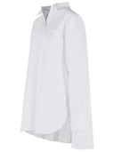 Sportmax 'Nespolo' White Cotton Blend Shirt Dress