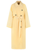 Sportmax Two Piece 'Fata' Trench Coat In Vanilla Technical Fabric