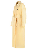 Sportmax Two Piece 'Fata' Trench Coat In Vanilla Technical Fabric