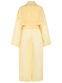 Sportmax Two Piece 'Fata' Trench Coat In Vanilla Technical Fabric