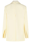 Sportmax 'Tenuta' Blazer In Light Yellow Viscose Blend