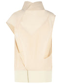 Sportmax 'Grado' Two Piece 'Ecru' Cotton Voile Blouse