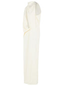 Sportmax 'Ebbri' Asymmetrical 'Ecru' Viscose Dress