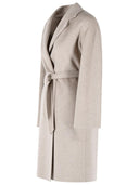 Max Mara 'Aceri' Sand Cachemire omlottkappa