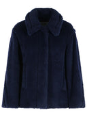Max Mara 'Mxmfuggito' Blue Alpaca And Wool Jacket