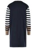 Max Mara Cotro 'Velo' Dress In Navy Blue Virgin Wool