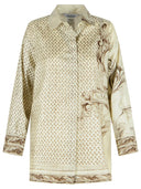 Max Mara 'Grado' Ivory Silk Shirt