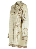 Max Mara 'Grado' Ivory Silk Shirt