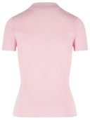 Max Mara 'Albero' Pink Virgin Wool Polo Shirt