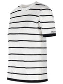 Max Mara 'Favetta' Cashmere And Cream Silk T Shirt