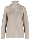 Max Mara 'Camino' Oversized Sand Cotton Cordonetto Sweater