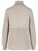 Max Mara 'Camino' Oversized Sand Cotton Cordonetto Sweater