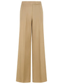 Max Mara 'Bronte' Beige Virgin Wool Blend Pants