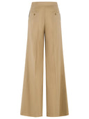 Max Mara 'Bronte' Beige Virgin Wool Blend Pants