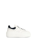Hogan 'H Stripes' White Lear Sneakers