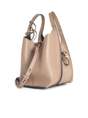 Tod's T Tijdloze mini-boodschappentas in beige leer